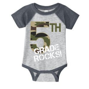 5th Grade Rocks Camo Infant Baby Jersey Bodysuit