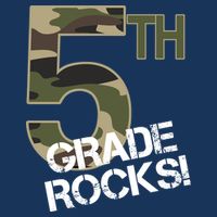 5th Grade Rocks Camo Women's V-Neck T-Shirt