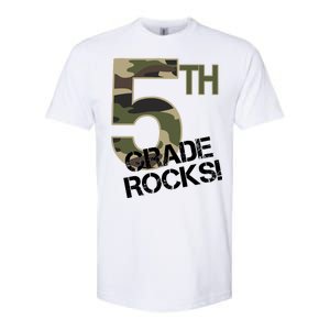 5th Grade Rocks Camo Softstyle CVC T-Shirt