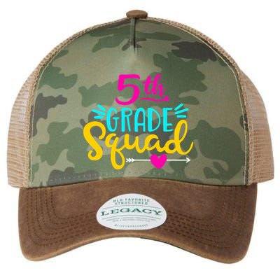 5th Grade Squad Team Arrow Heart Legacy Tie Dye Trucker Hat