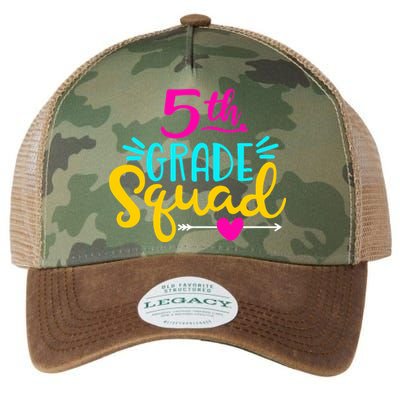 5th Grade Squad Team Arrow Heart Legacy Tie Dye Trucker Hat