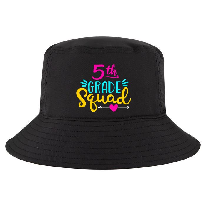 5th Grade Squad Team Arrow Heart Cool Comfort Performance Bucket Hat