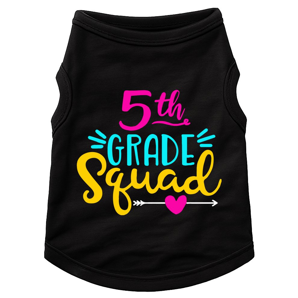 5th Grade Squad Team Arrow Heart Doggie Tank