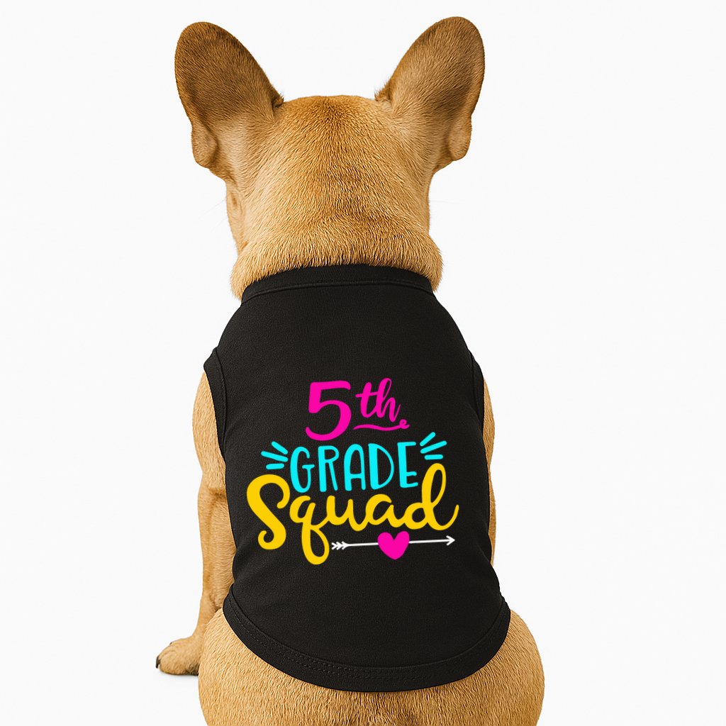 5th Grade Squad Team Arrow Heart Doggie Tank