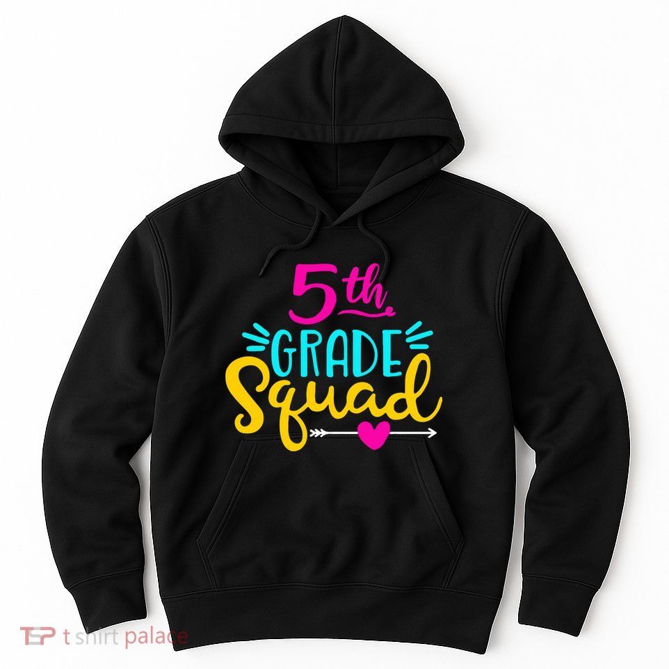 5th Grade Squad Team Arrow Heart Hoodie