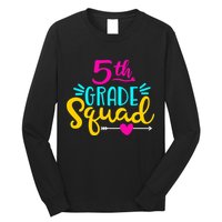 5th Grade Squad Team Arrow Heart Long Sleeve Shirt