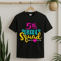 5th Grade Squad Team Arrow Heart T-Shirt