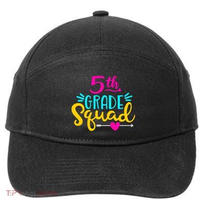 5th Grade Squad Team Arrow Heart 7-Panel Snapback Hat