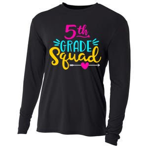 5th Grade Squad Team Arrow Heart Cooling Performance Long Sleeve Crew