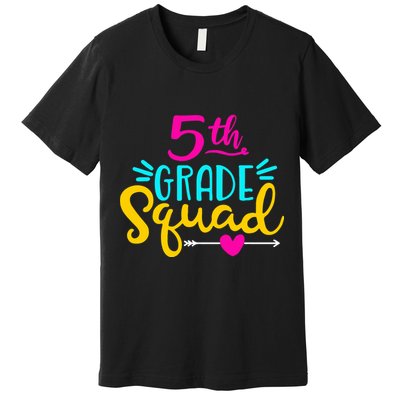 5th Grade Squad Team Arrow Heart Premium T-Shirt