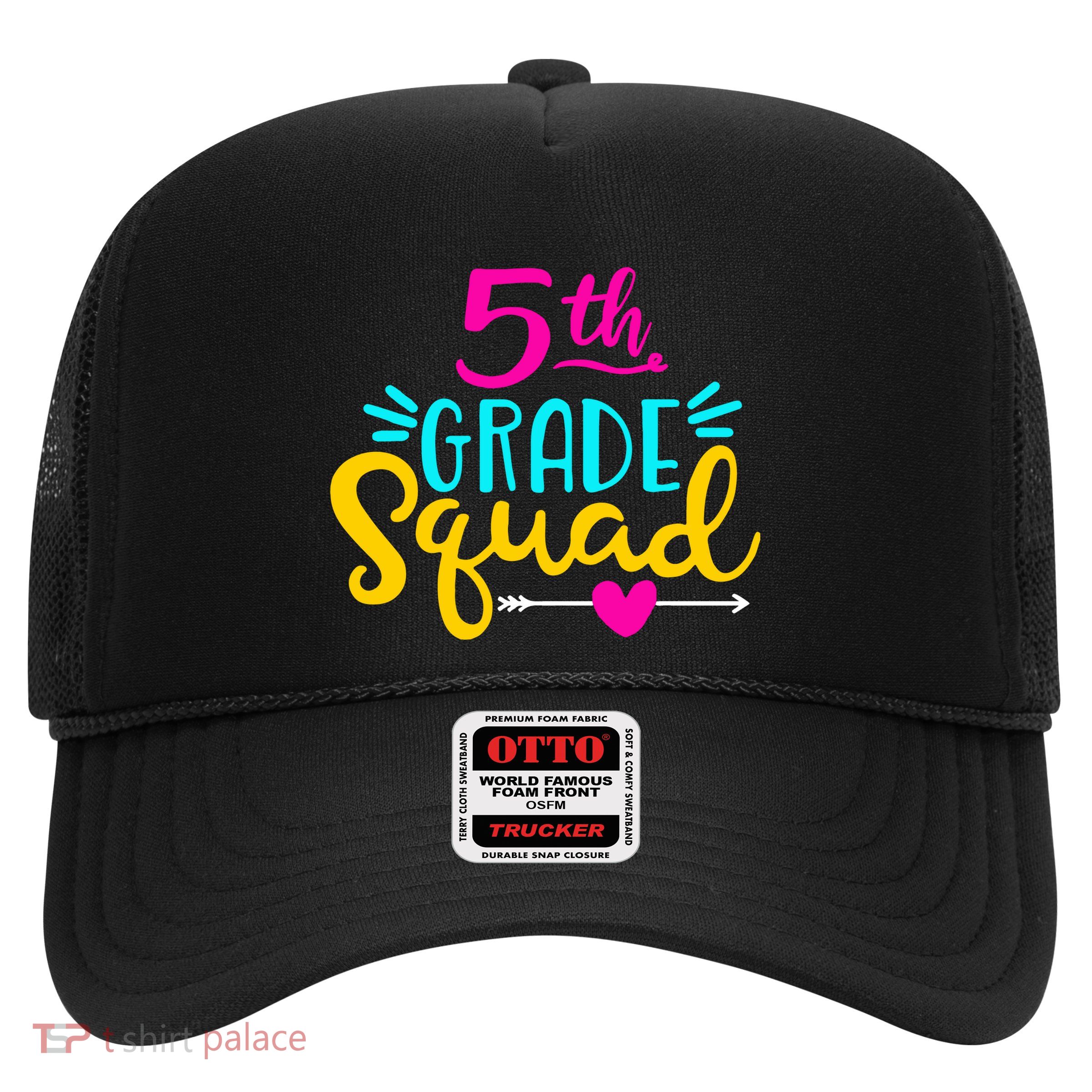 5th Grade Squad Team Arrow Heart Trucker Hat