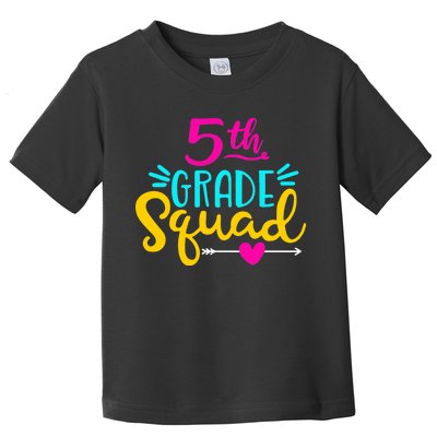 5th Grade Squad Team Arrow Heart Toddler T-Shirt