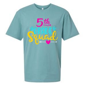 5th Grade Squad Team Arrow Heart Sueded Cloud Jersey T-Shirt