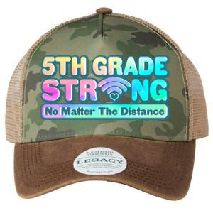 5th Grade Strong No Matter The Distance Distancing Learning Legacy Tie Dye Trucker Hat