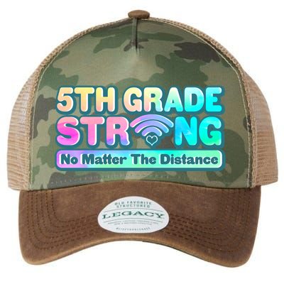 5th Grade Strong No Matter The Distance Distancing Learning Legacy Tie Dye Trucker Hat