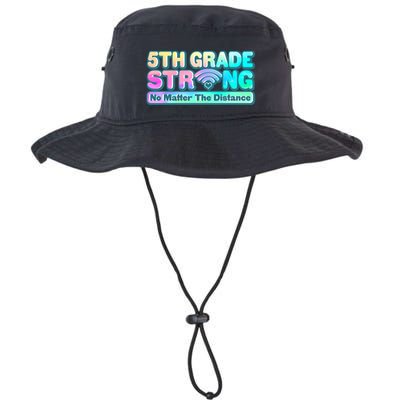 5th Grade Strong No Matter The Distance Distancing Learning Bucket Hat