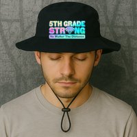 5th Grade Strong No Matter The Distance Distancing Learning Bucket Hat