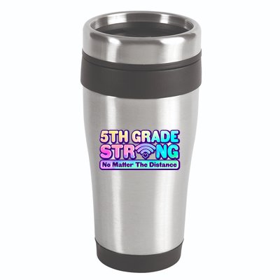 5th Grade Strong No Matter The Distance Distancing Learning 16oz Travel Tumbler