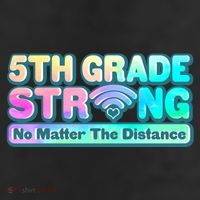 5th Grade Strong No Matter The Distance Distancing Learning Microfiber Hand Towel