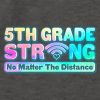 5th Grade Strong No Matter The Distance Distancing Learning Vector Backpack