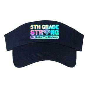 5th Grade Strong No Matter The Distance Distancing Learning Valucap Bio-Washed Visor