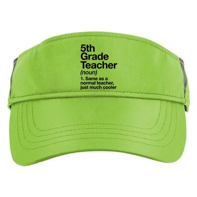 5th Grade Teacher Funny Definition Adult Drive Performance Visor