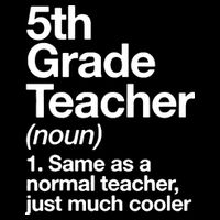 5th Grade Teacher Funny Definition Drawstring Bag