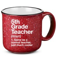5th Grade Teacher Funny Definition 15oz Campfire Ceramic Mug