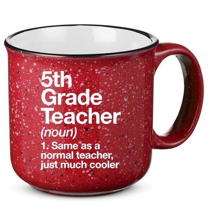 5th Grade Teacher Funny Definition 15oz Campfire Ceramic Mug