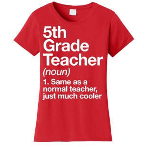 5th Grade Teacher Funny Definition Women's T-Shirt