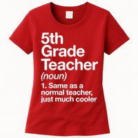 5th Grade Teacher Funny Definition Womens T-Shirt