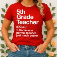 5th Grade Teacher Funny Definition Womens T-Shirt