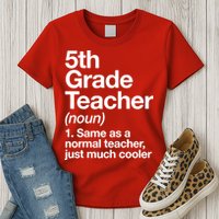 5th Grade Teacher Funny Definition Womens T-Shirt