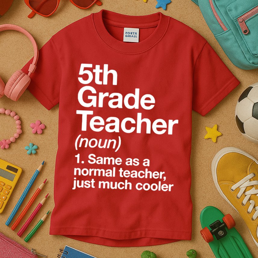 5th Grade Teacher Funny Definition Kids T-Shirt