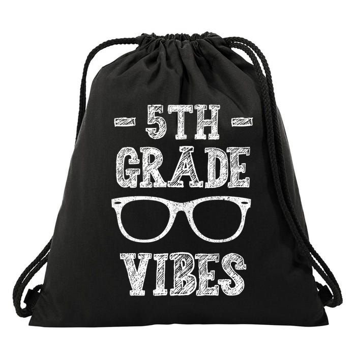 5th Grade Vibes Drawstring Bag