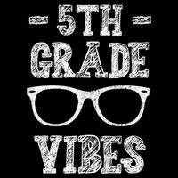 5th Grade Vibes Drawstring Bag