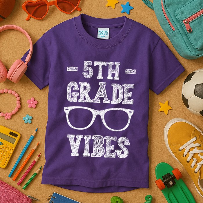5th Grade Vibes Kids T-Shirt