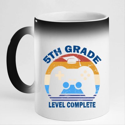 5th Level Complete School Graduation 11oz Black Color Changing Mug