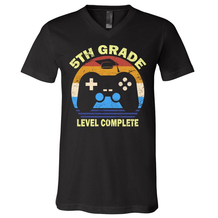 5th Level Complete School Graduation V-Neck T-Shirt