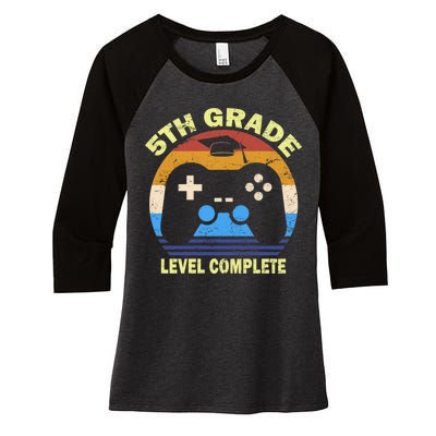 5th Level Complete School Graduation Women's Tri-Blend 3/4-Sleeve Raglan Shirt