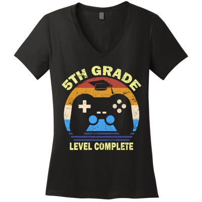 5th Level Complete School Graduation Women's V-Neck T-Shirt