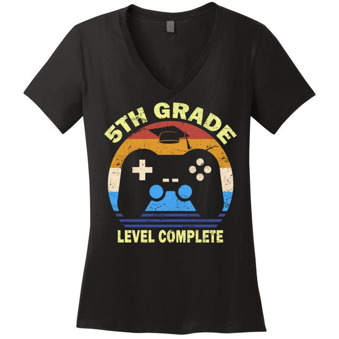 5th Level Complete School Graduation Women's V-Neck T-Shirt