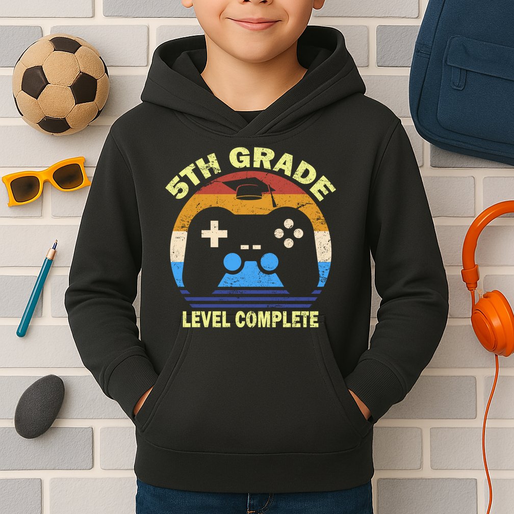 5th Level Complete School Graduation Kids Hoodie
