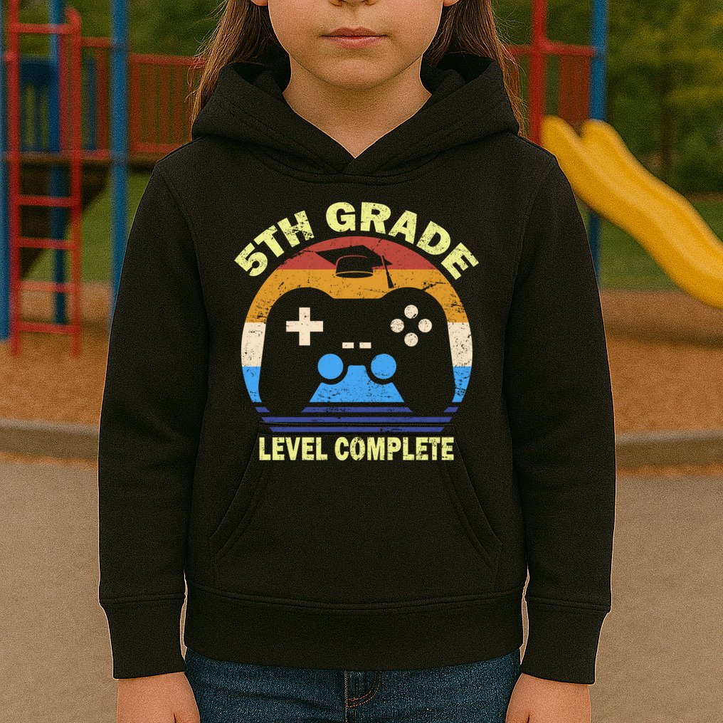5th Level Complete School Graduation Kids Hoodie