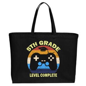 5th Level Complete School Graduation Cotton Canvas Jumbo Tote