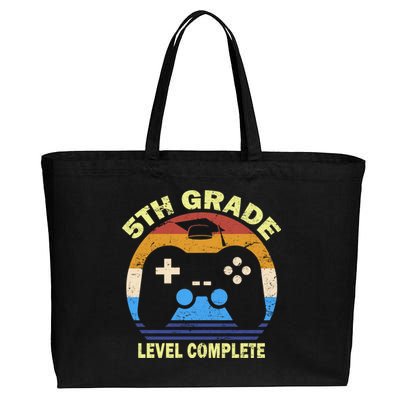 5th Level Complete School Graduation Cotton Canvas Jumbo Tote