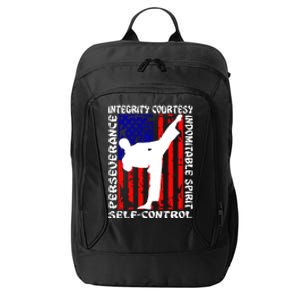 5 Tenets Of Taekwondo Martial Arts Gift City Backpack