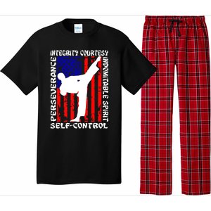 5 Tenets Of Taekwondo Martial Arts Gift Pajama Set