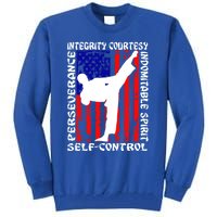 5 Tenets Of Taekwondo Martial Arts Gift Tall Sweatshirt