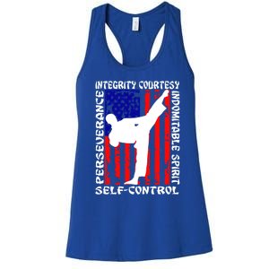 5 Tenets Of Taekwondo Martial Arts Gift Women's Racerback Tank